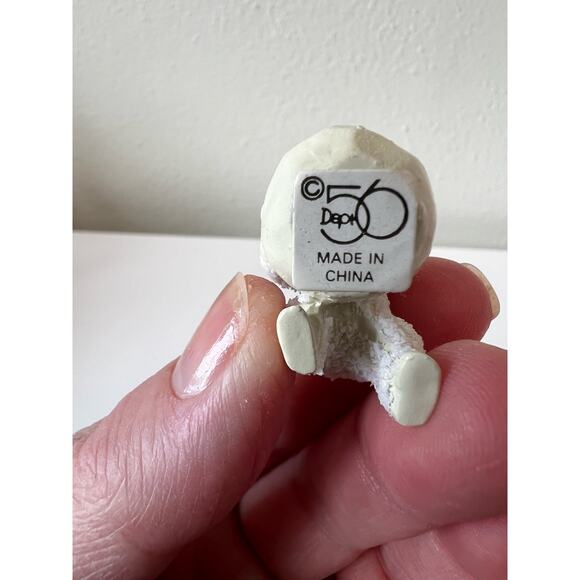 Department 56 Snowbabies "I am making snowballs". Handpainted Pewter.  #7602-3 - Picture 5 of 7